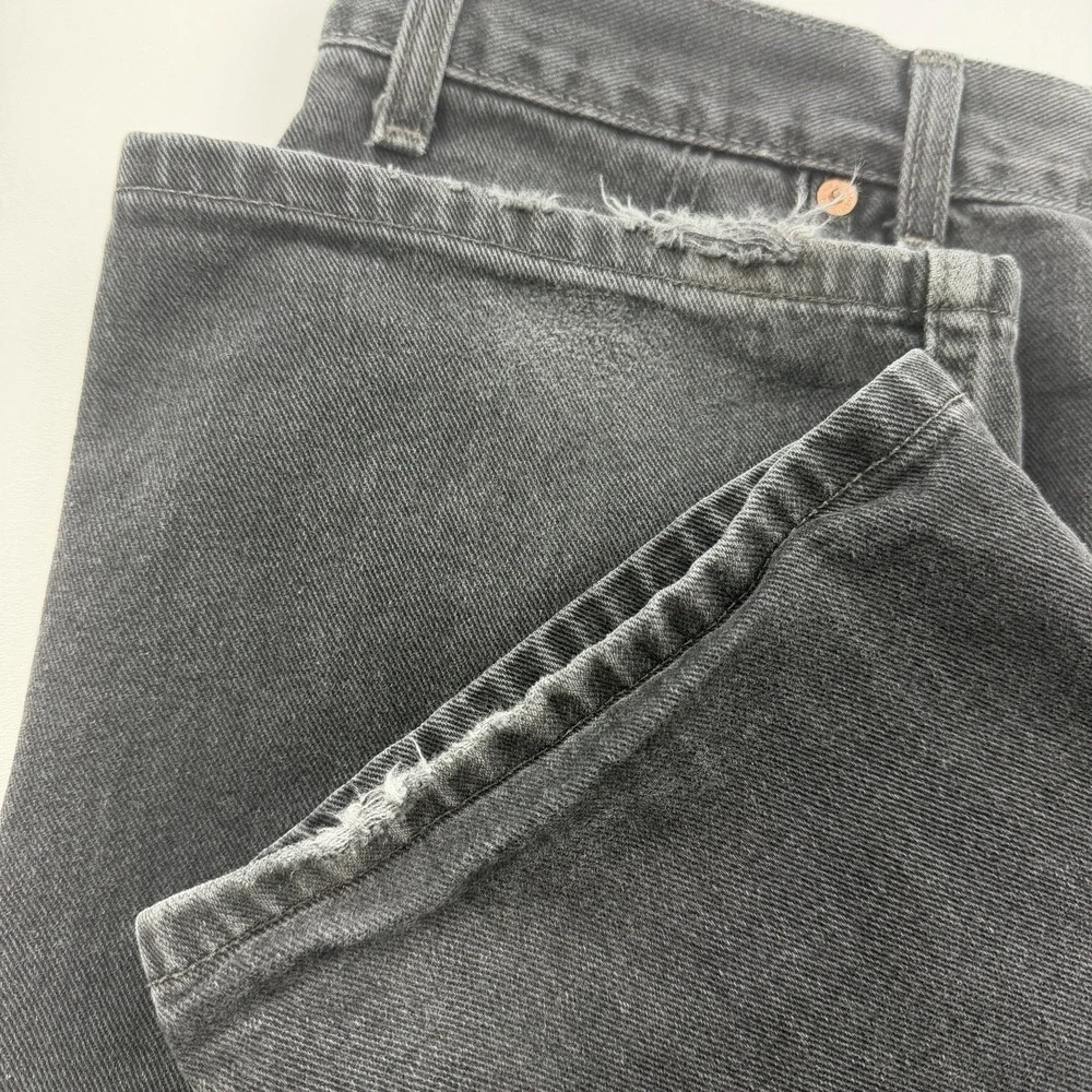 Vintage Levis 505 Jeans Mens 36x34 Black Denim Regular Fit Straight Leg Canada